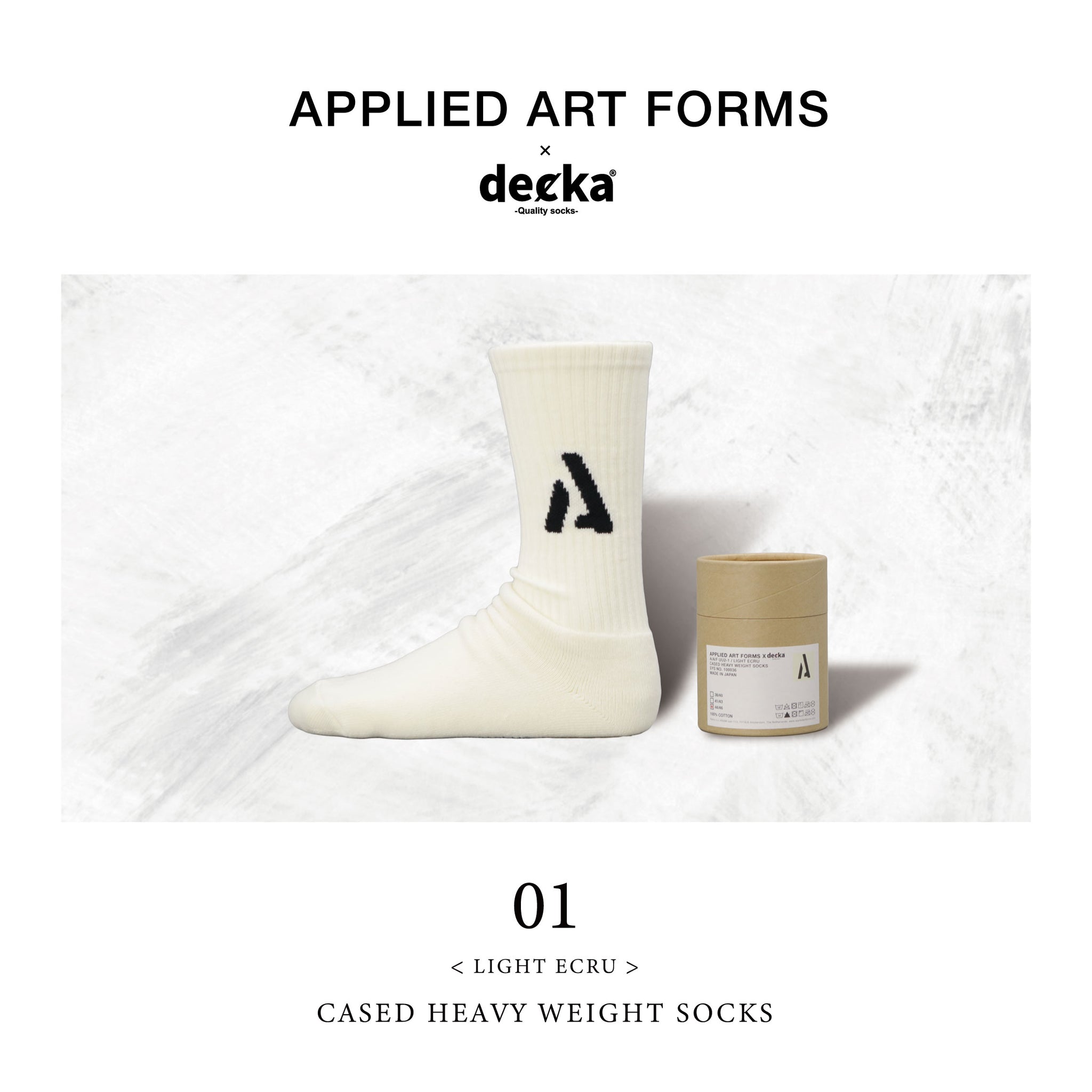 APPLIED ART FORMS × decka Quaity socks