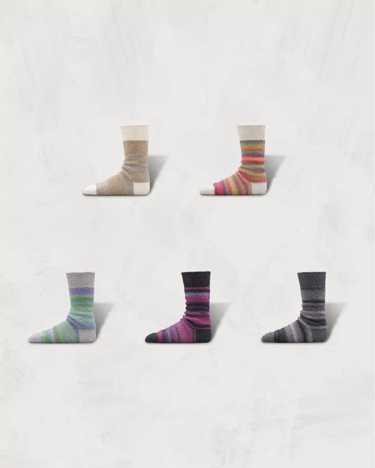 Alpaca Ombre Boucle Socks