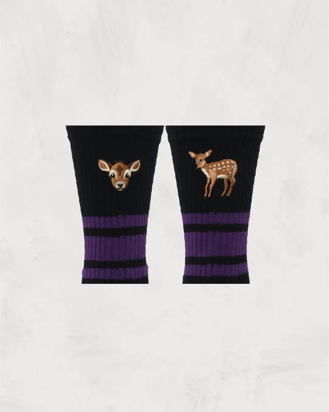 Skater Socks | Embroidery | Fawn