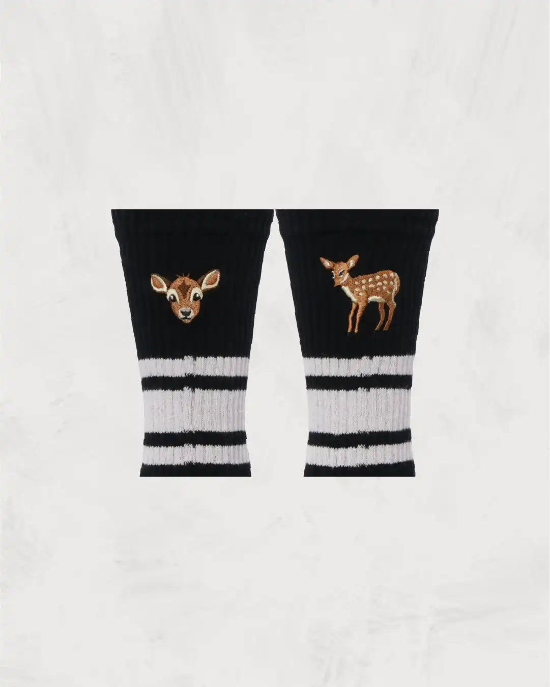 Skater Socks | Embroidery | Fawn