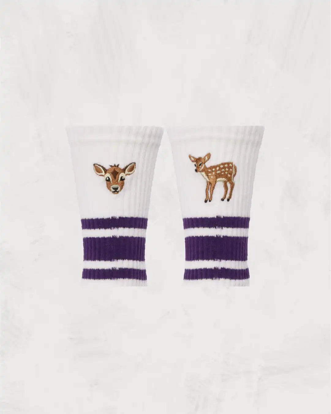 Skater Socks | Embroidery | Fawn