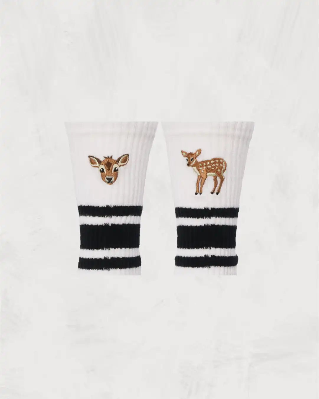 Skater Socks | Embroidery | Fawn