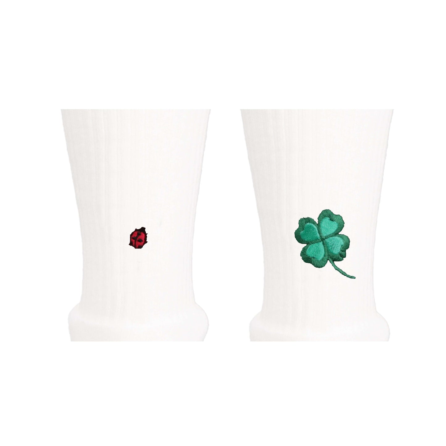 Pile Socks - Embroidery | Ladybugs