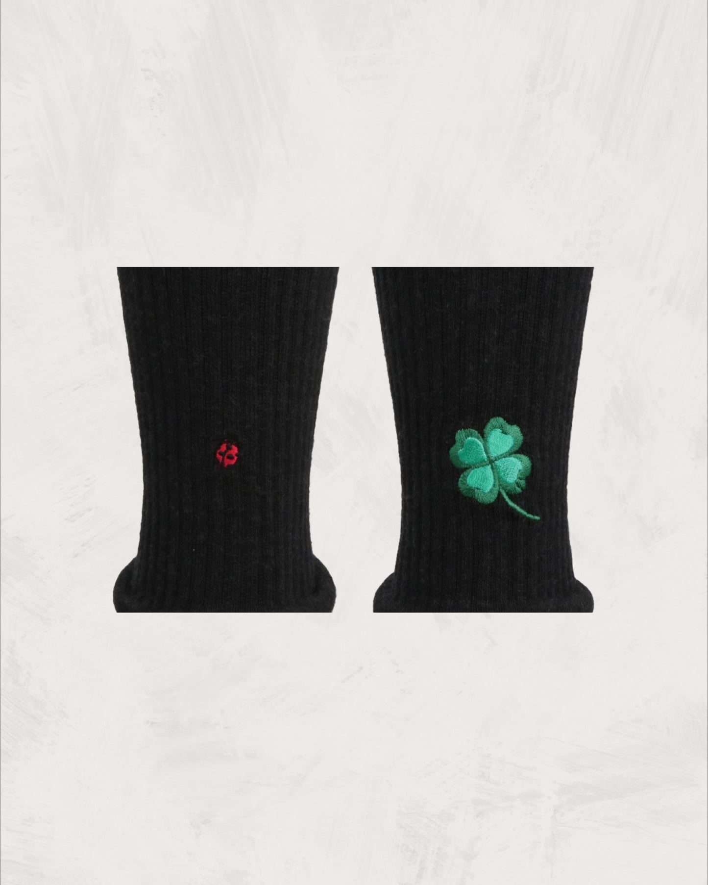 Pile Socks - Embroidery | Ladybugs