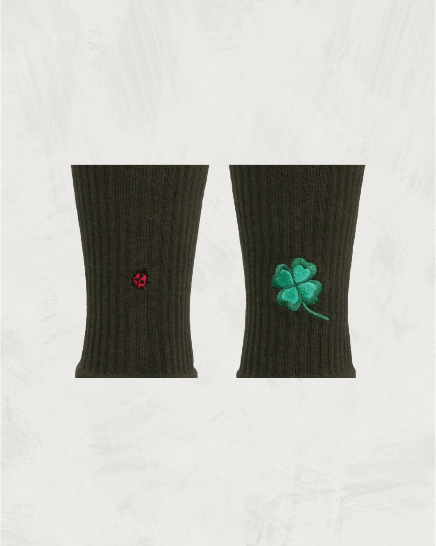 Pile Socks - Embroidery | Ladybugs