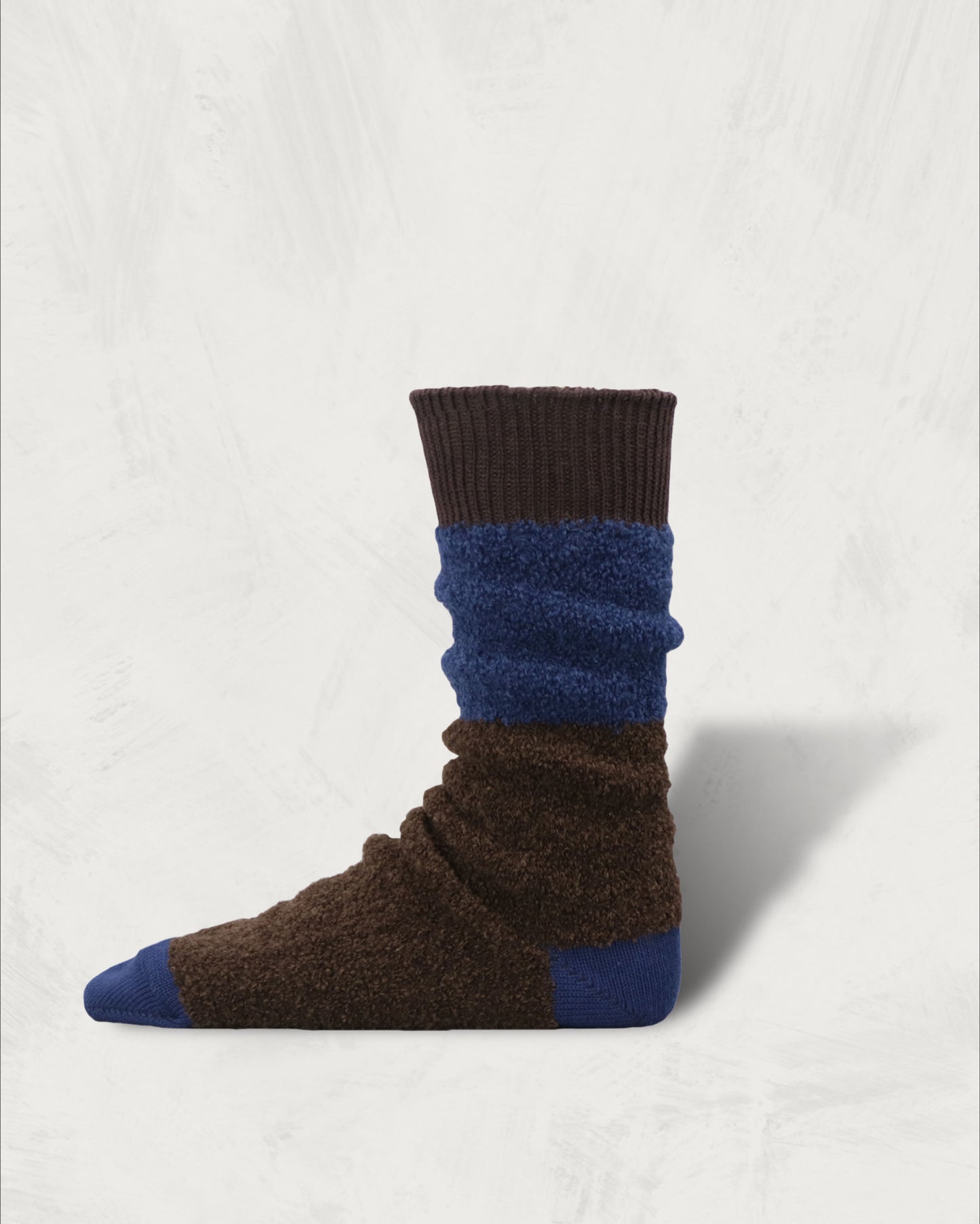 Bicolor Alpaca Boucle Socks