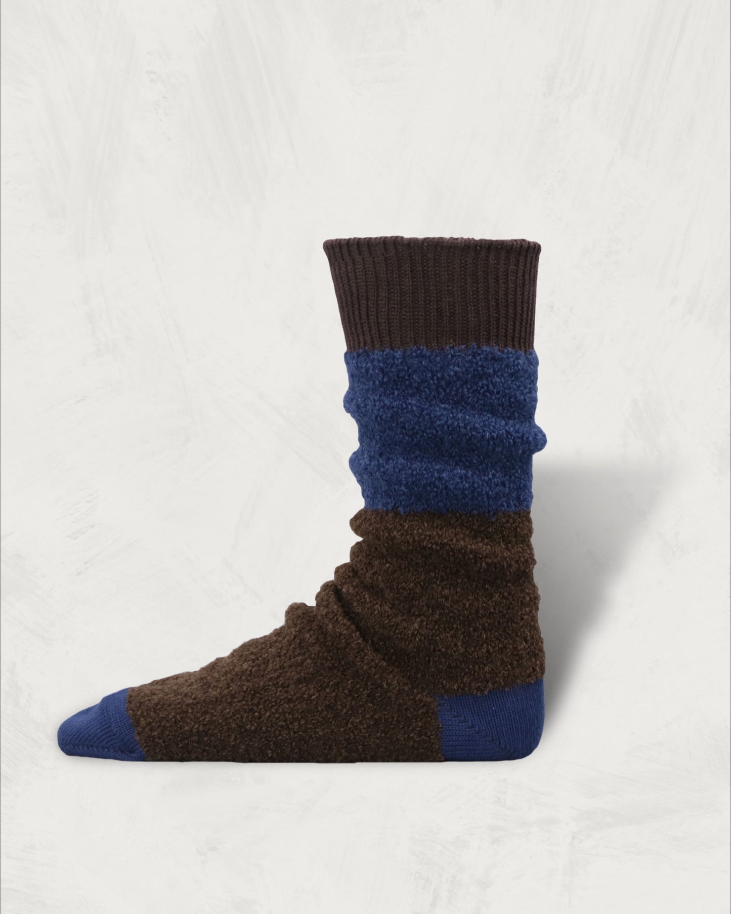 Bicolor Alpaca Boucle Socks