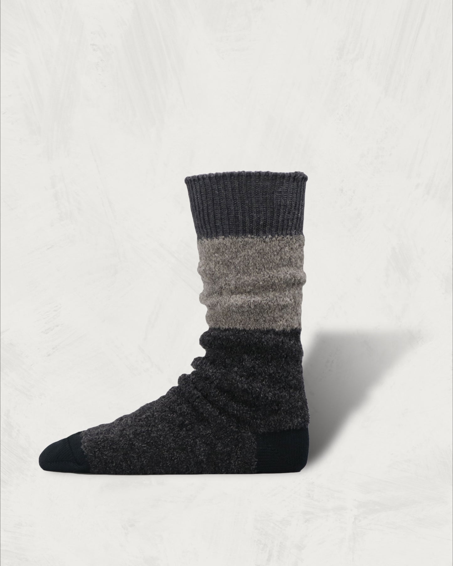 Bicolor Alpaca Boucle Socks