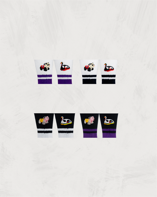 Skater Socks | Embroidery | Amusement Rides