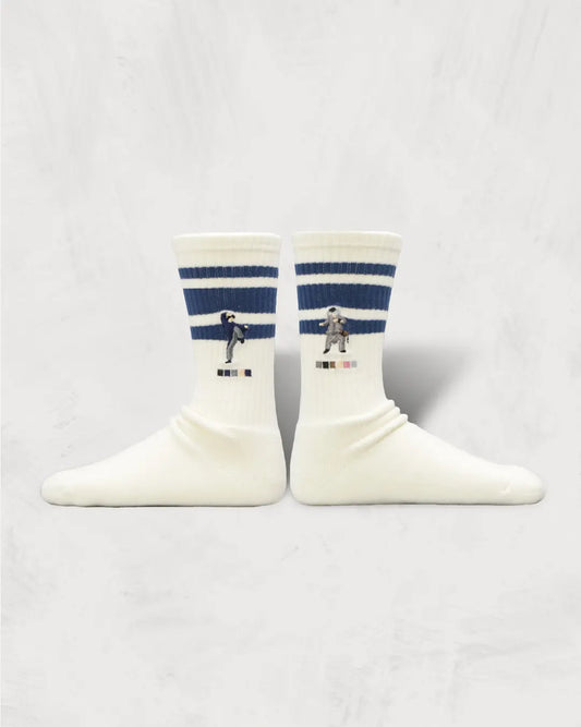 80's Skater Socks | Embroidery｜Kung-Fu