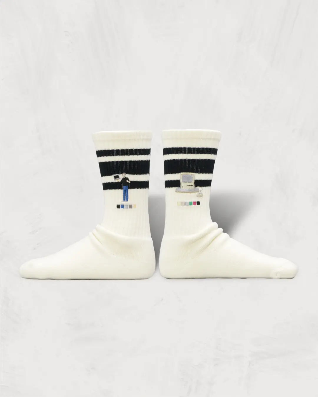 80's Skater Socks | Embroidery｜Silicon Valley