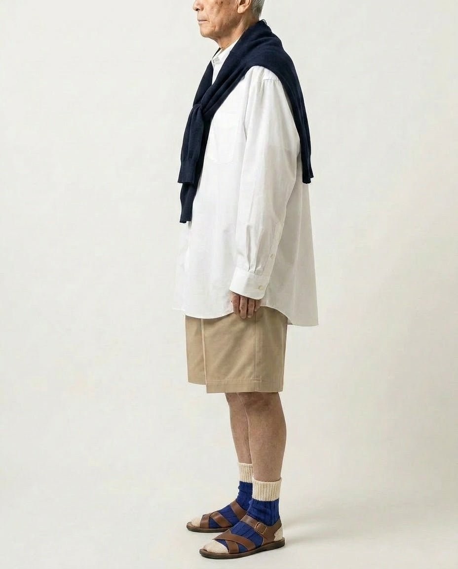 Low Gauge Ribbed Socks | Short Length | Two Tone