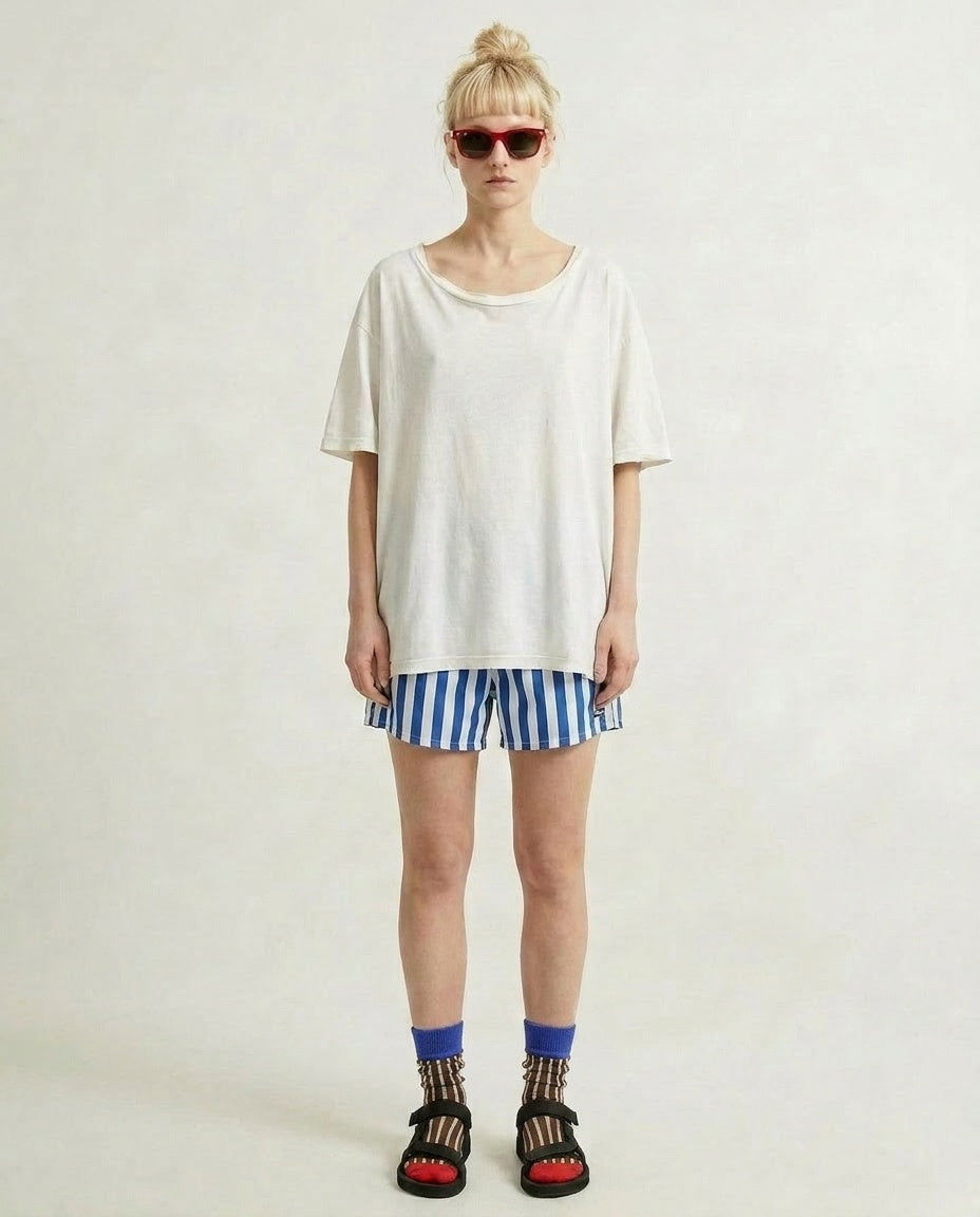 Cotton Needle-Out Socks | Stripes