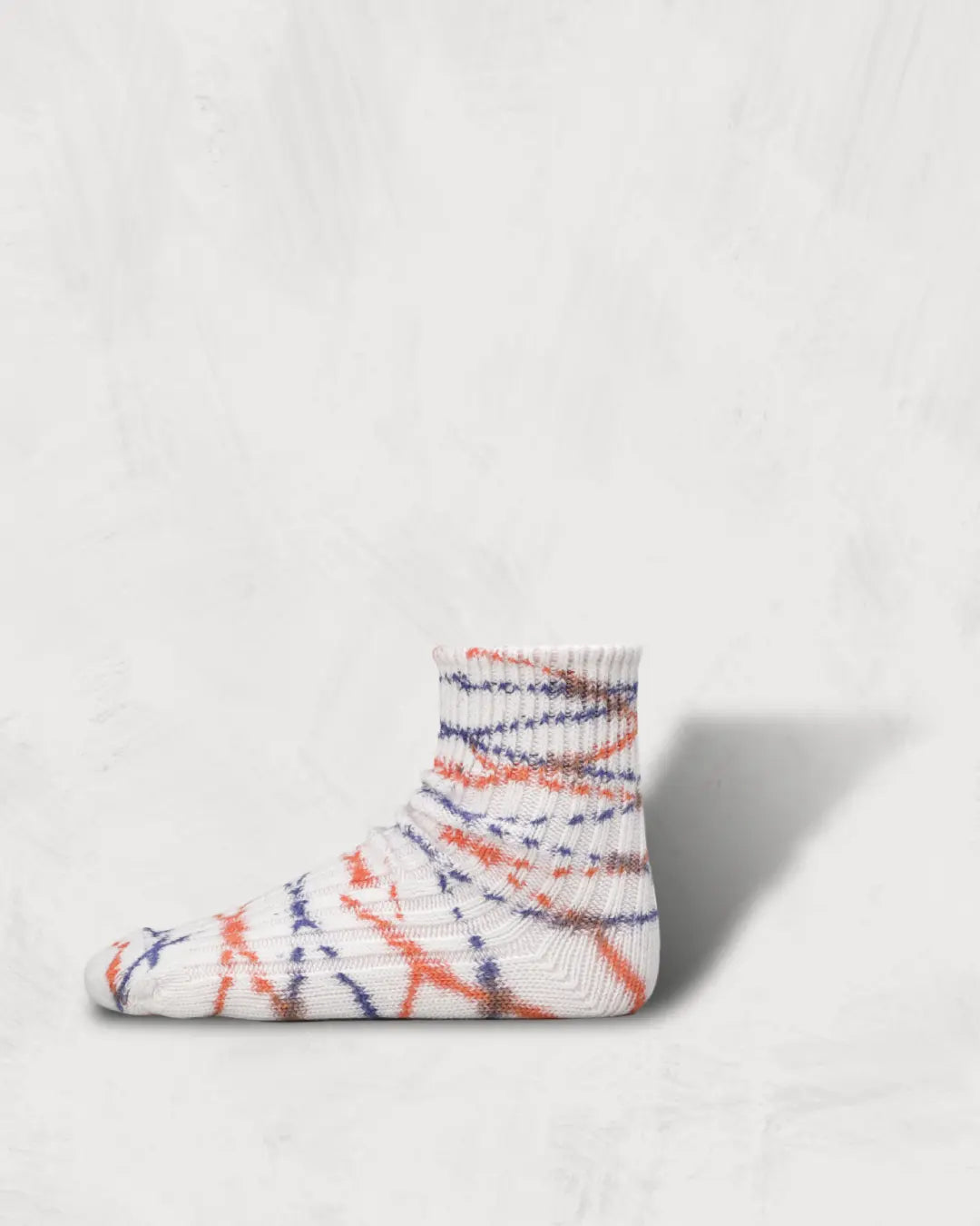 ヘビーウェイトダイドソックス-Heavyweight_Dyed_Socks_Short_Length_Orange