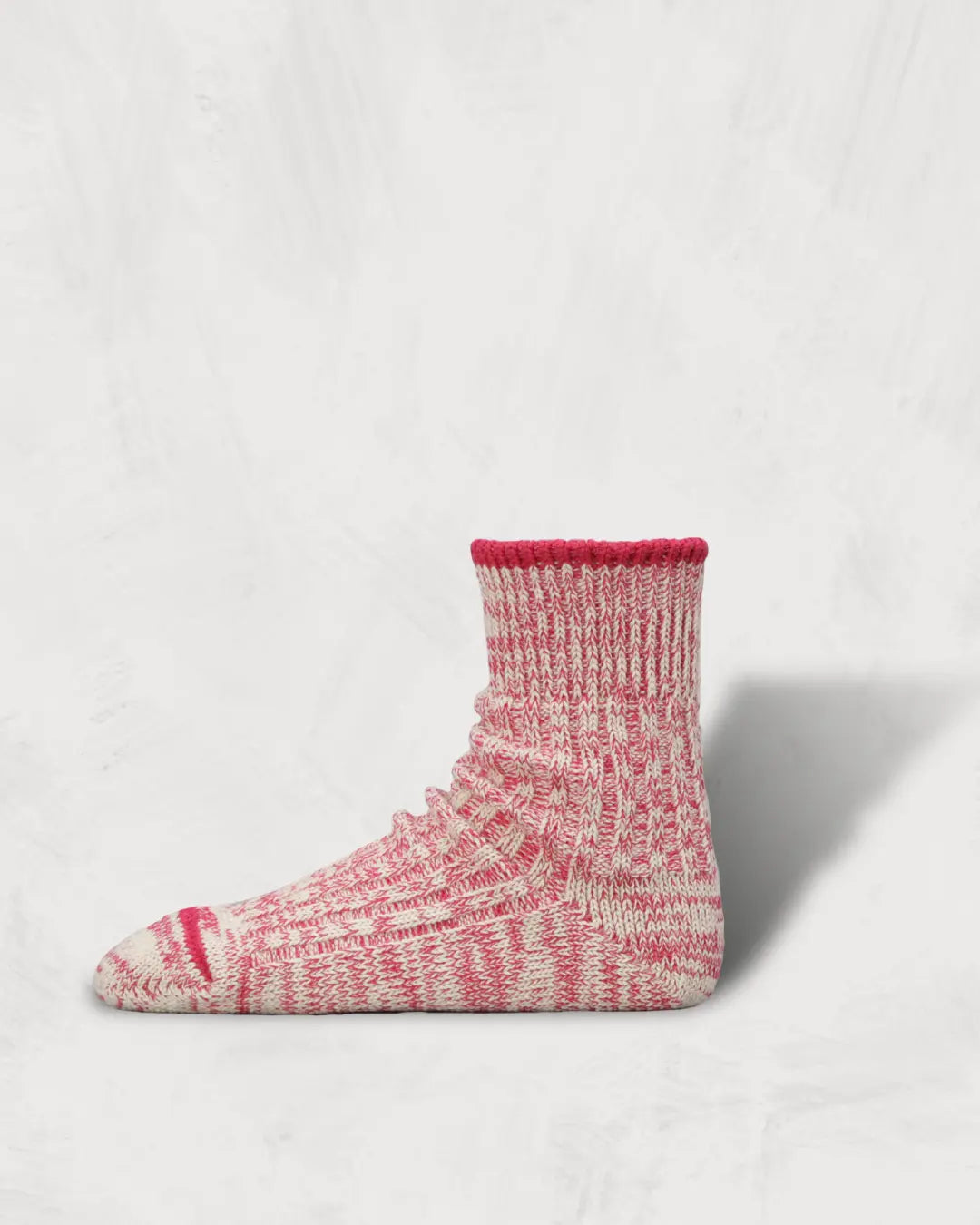 ローゲージリブソックス-Low_Gauge_Ribbed_Socks_Two-tone_Pink