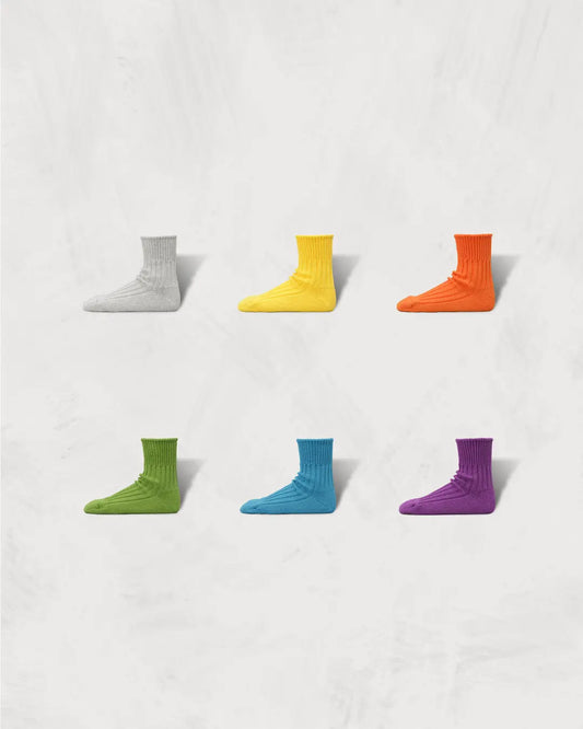 Organic Ribbed Socks | Short Length | 3rd Collection
