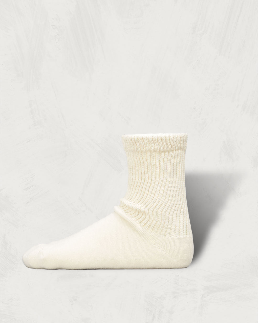 Organic Undyed Pile Socks | Regular Toe