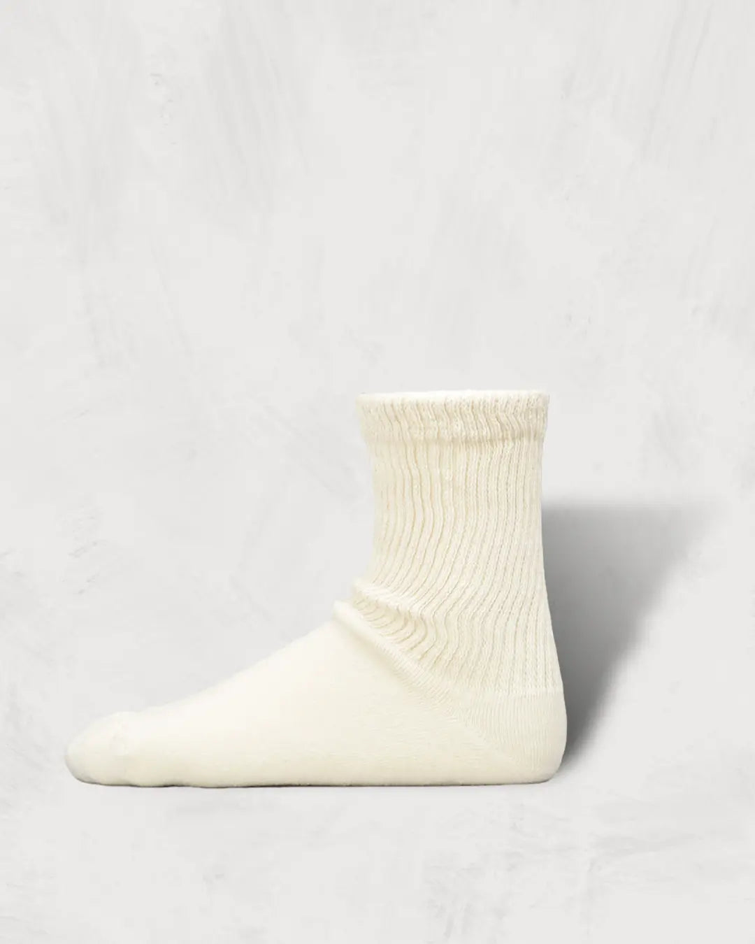 Organic Undyed Pile Socks | Regular Toe