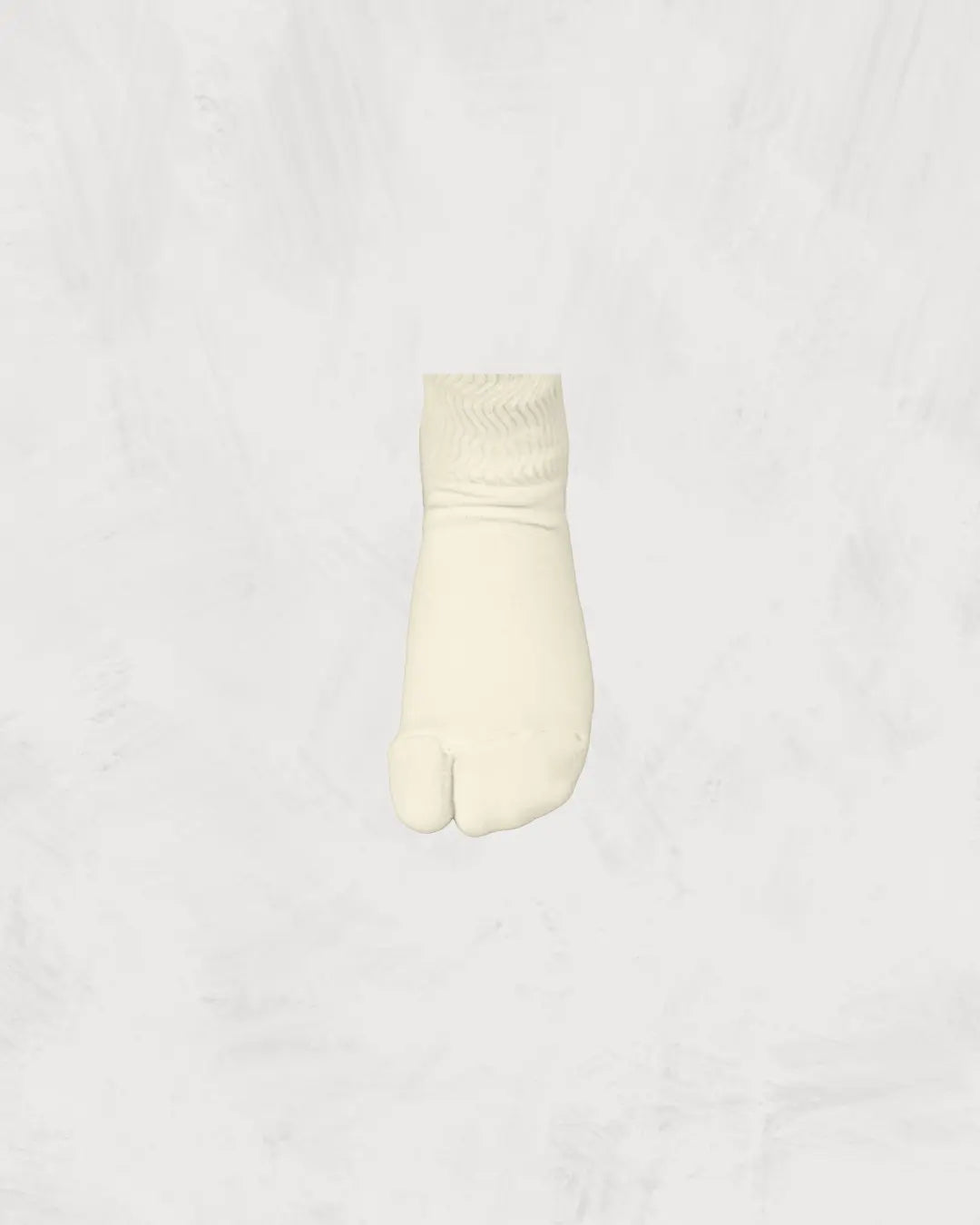 Organic Undyed Pile Socks | Split Toe