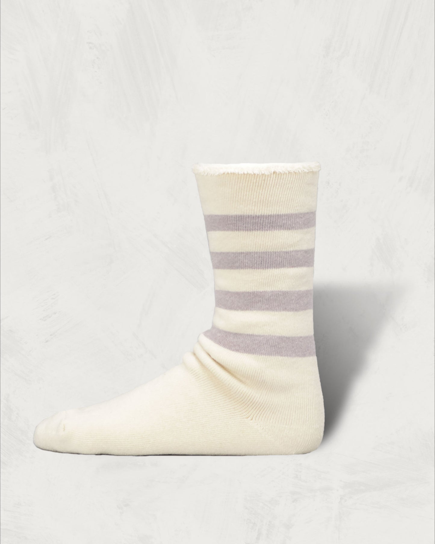 Organic Striped Pile Socks