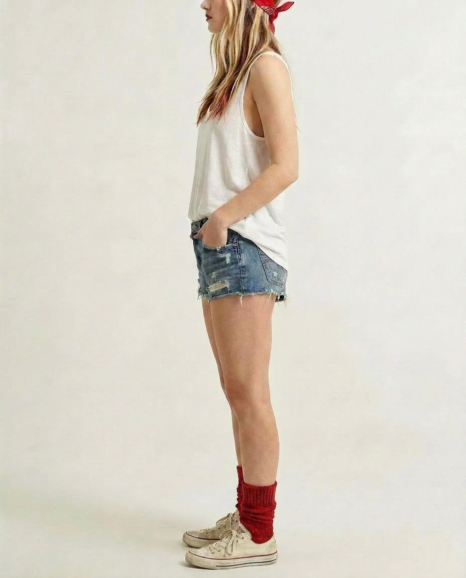 Textured Cotton Socks