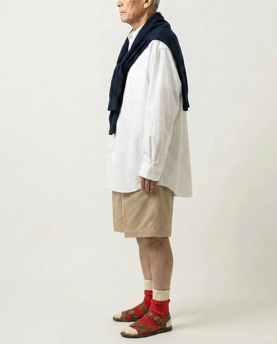Low Gauge Ribbed Socks | Short Length | Two Tone