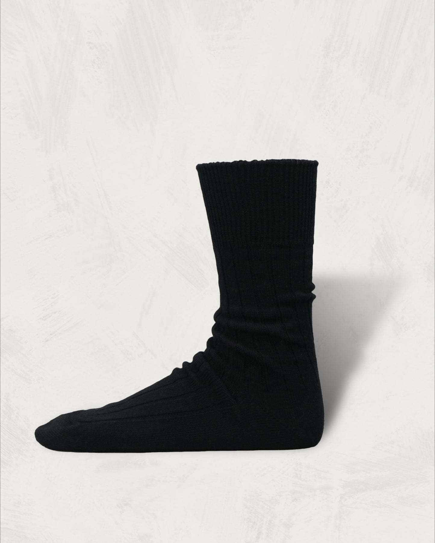 Cashmere Cotton Ribbed Socks