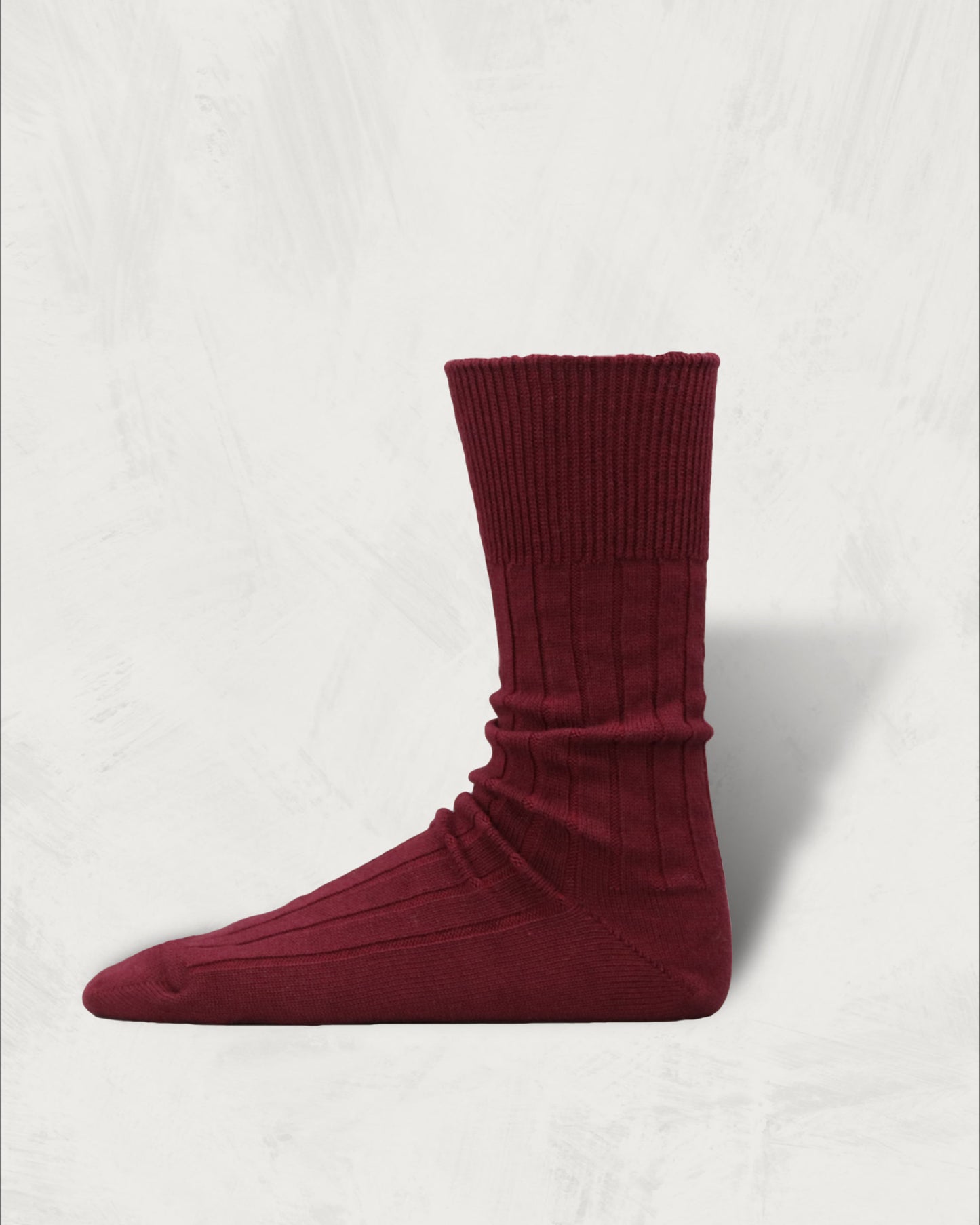 Cashmere Cotton Ribbed Socks