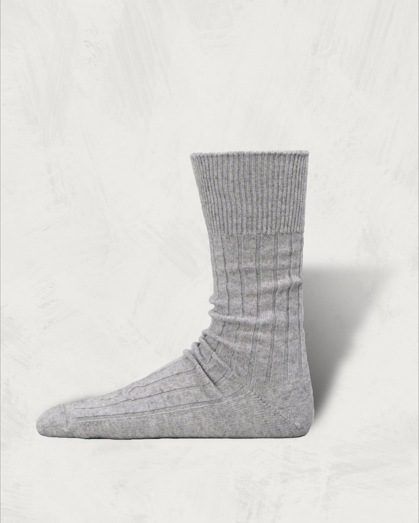 Cashmere Cotton Ribbed Socks