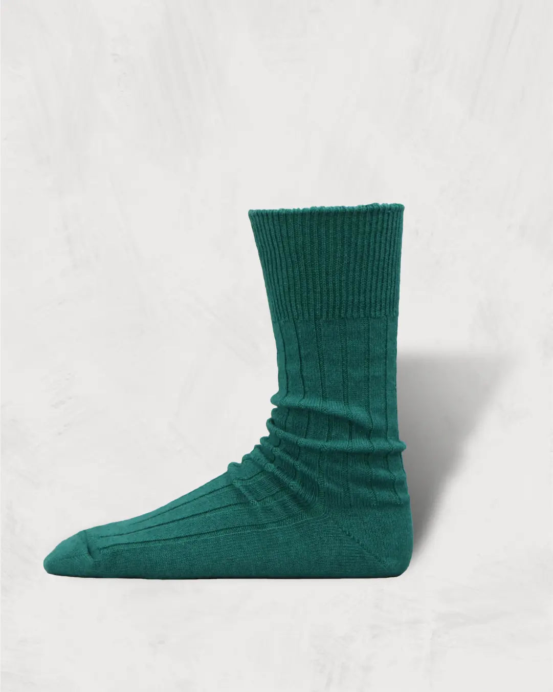 Cashmere Cotton Ribbed Socks