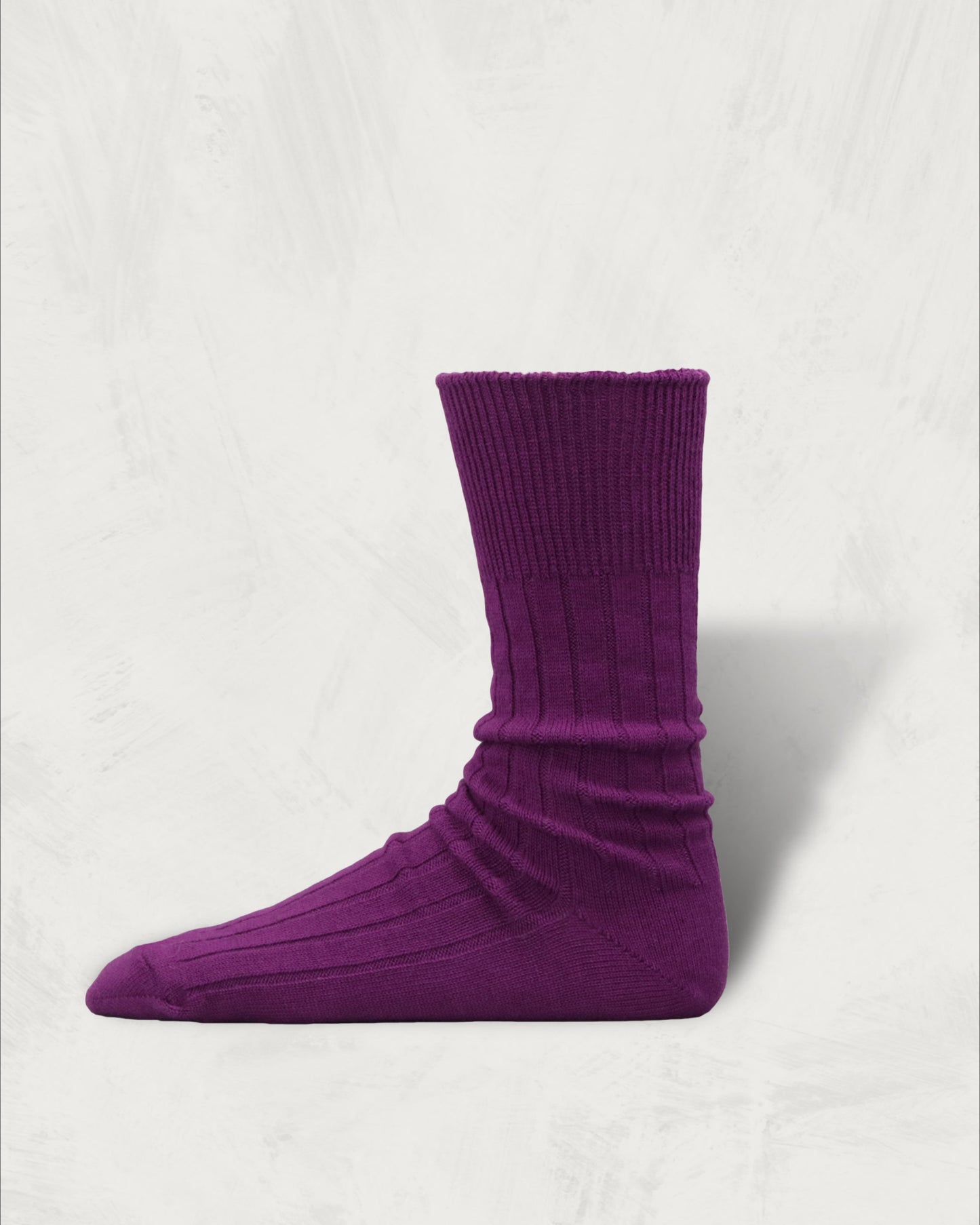 Cashmere Cotton Ribbed Socks