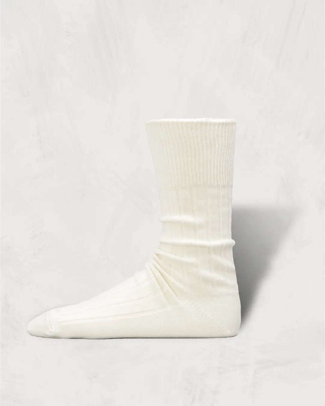 Cashmere Cotton Ribbed Socks