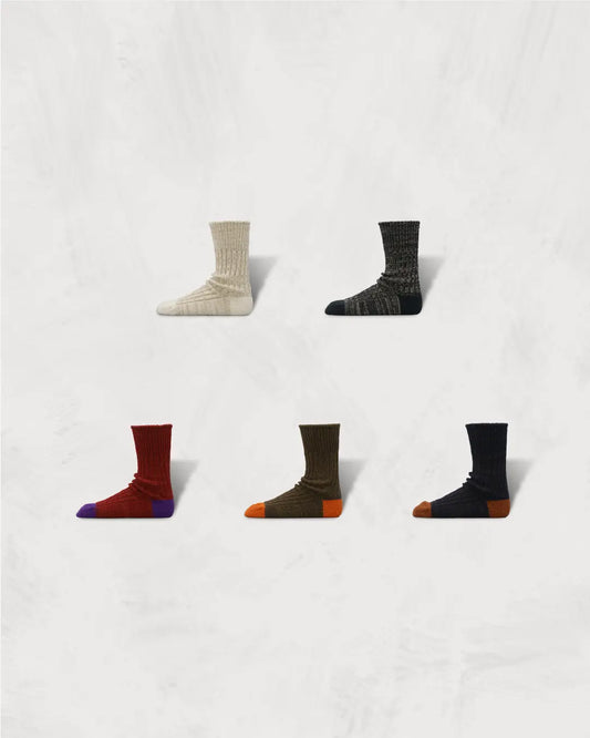 Washable Wool Ribbed Socks