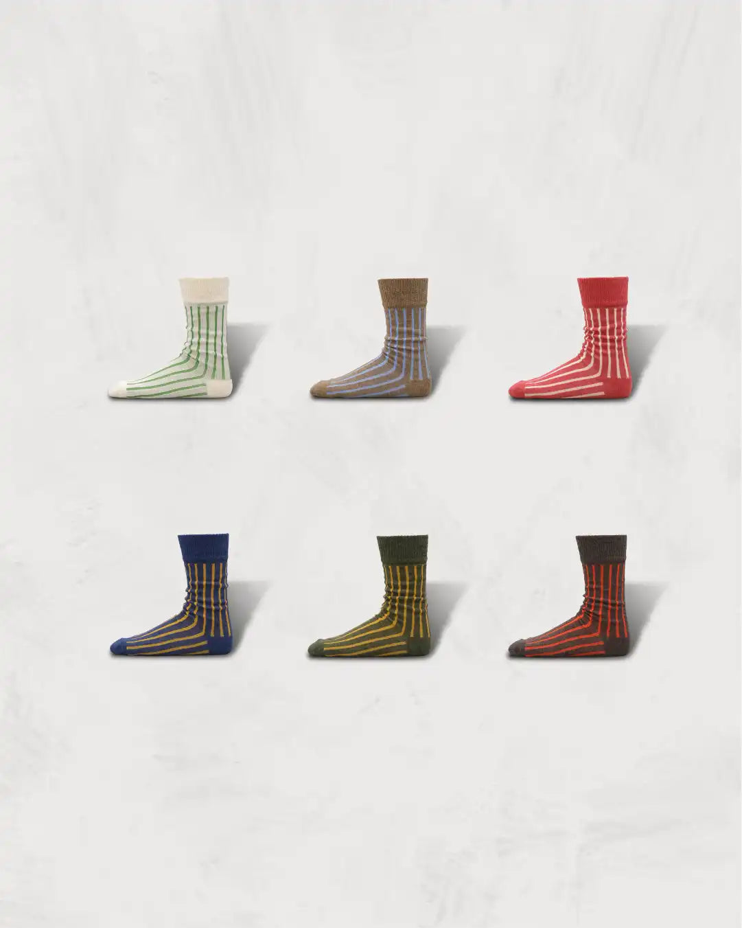 Washable Wool & Cotton Needle-Out Knit Socks