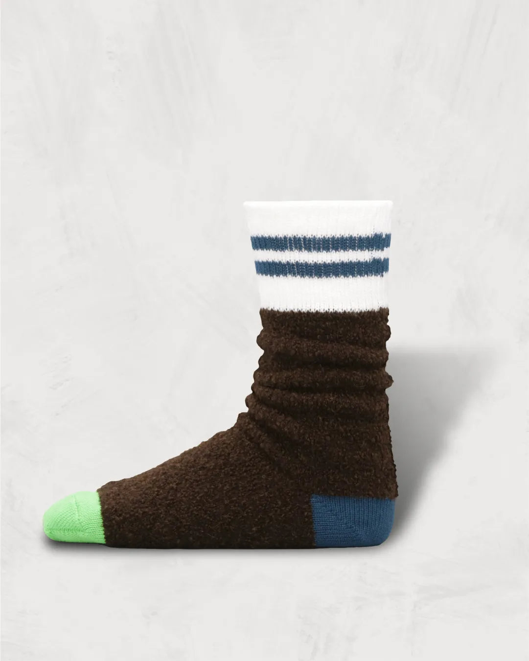 Alpaca Boucle Socks | Stripes