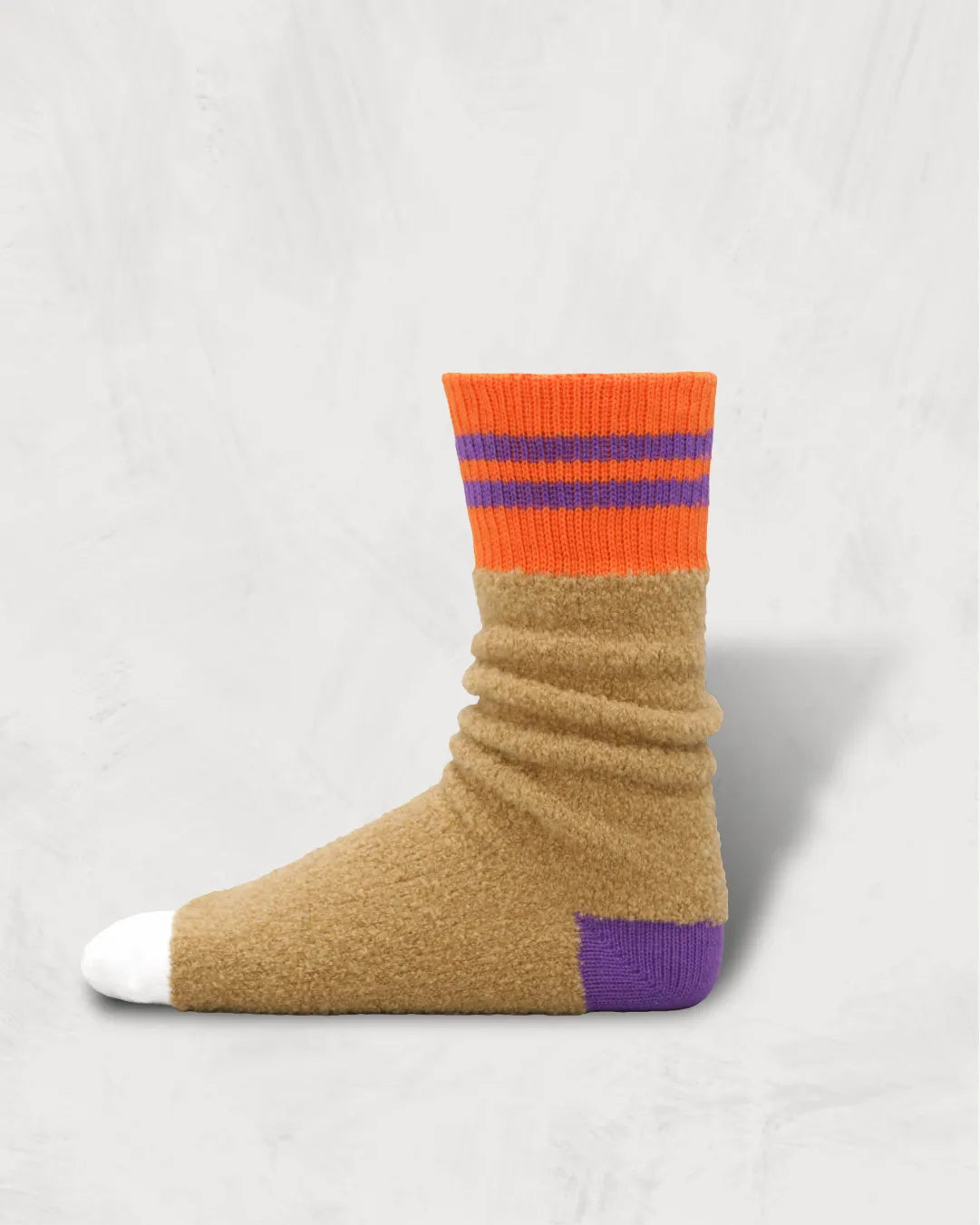 Alpaca Boucle Socks | Stripes