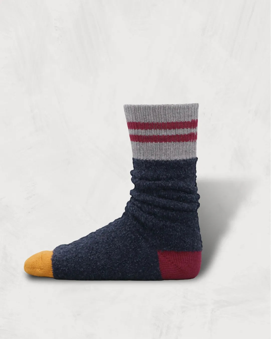 Alpaca Boucle Socks | Stripes