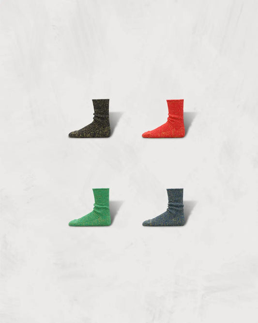 Heavyweight Glitter Ribbed Socks