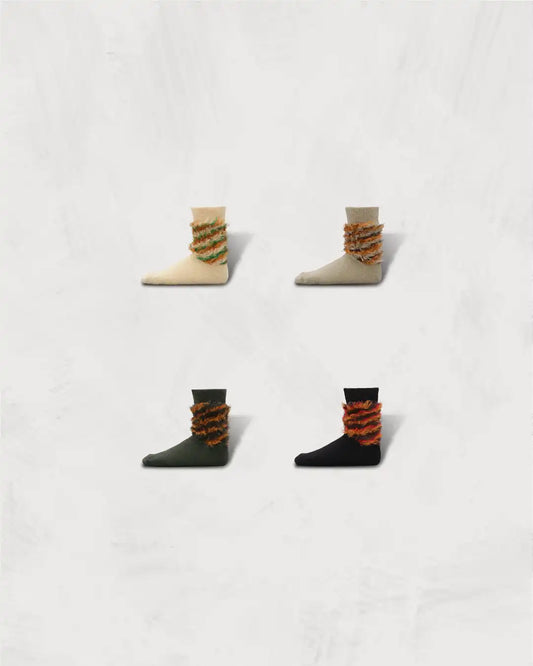 Multi-Color Shaggy Socks