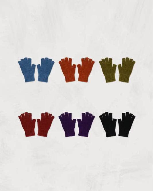 Velour Style Fingerless Gloves