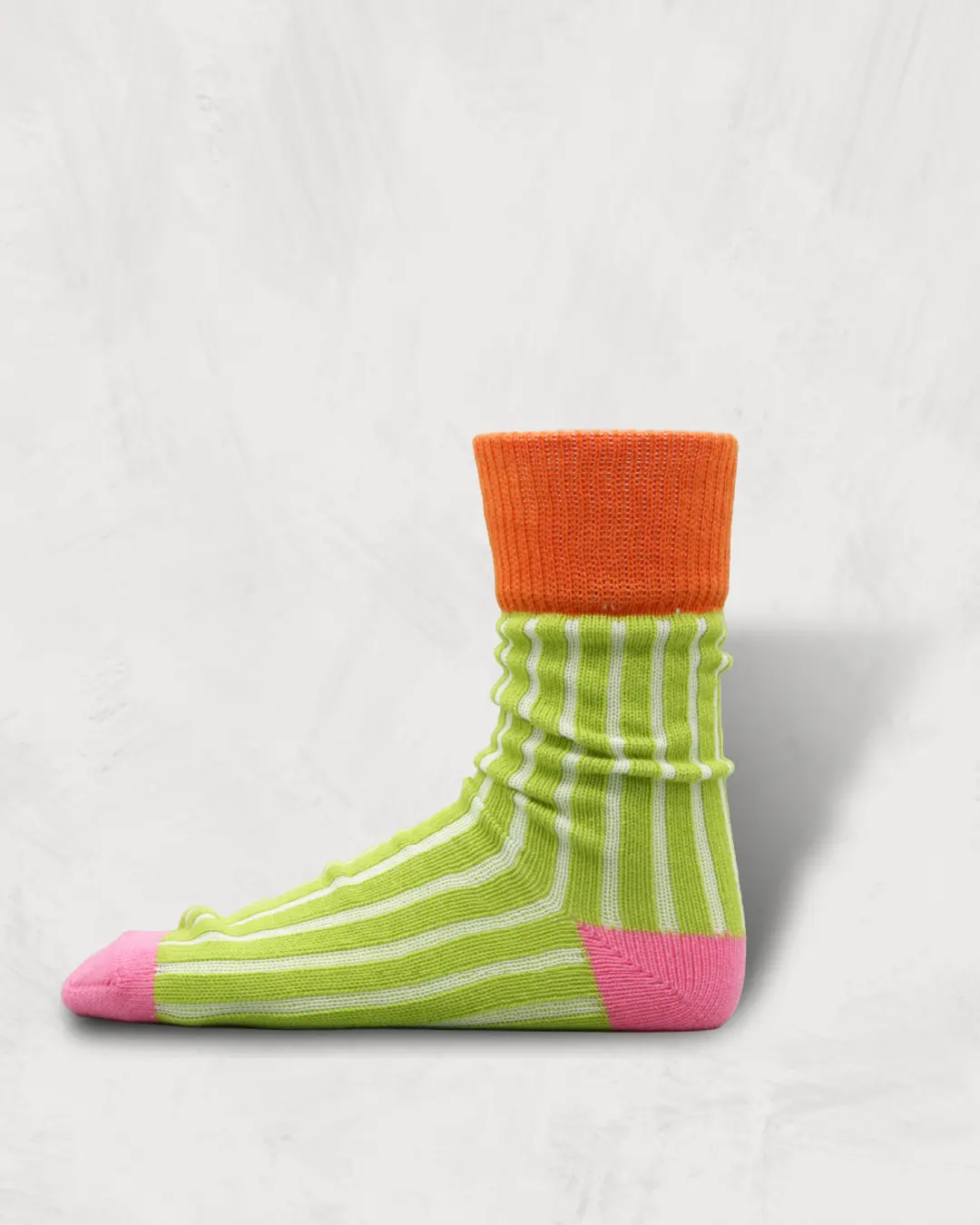 Cotton Needle-Out Socks | Stripes