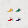 Low Gauge Ribbed Socks | Short Length | Two Tone