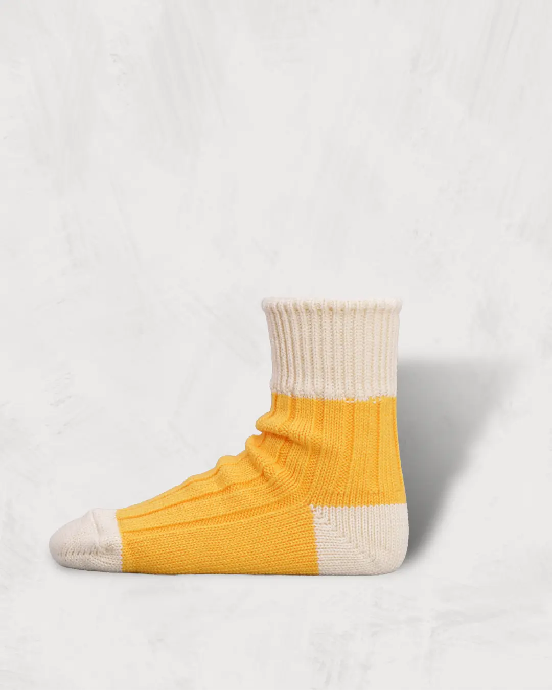 Low Gauge Ribbed Socks | Short Length | Two Tone