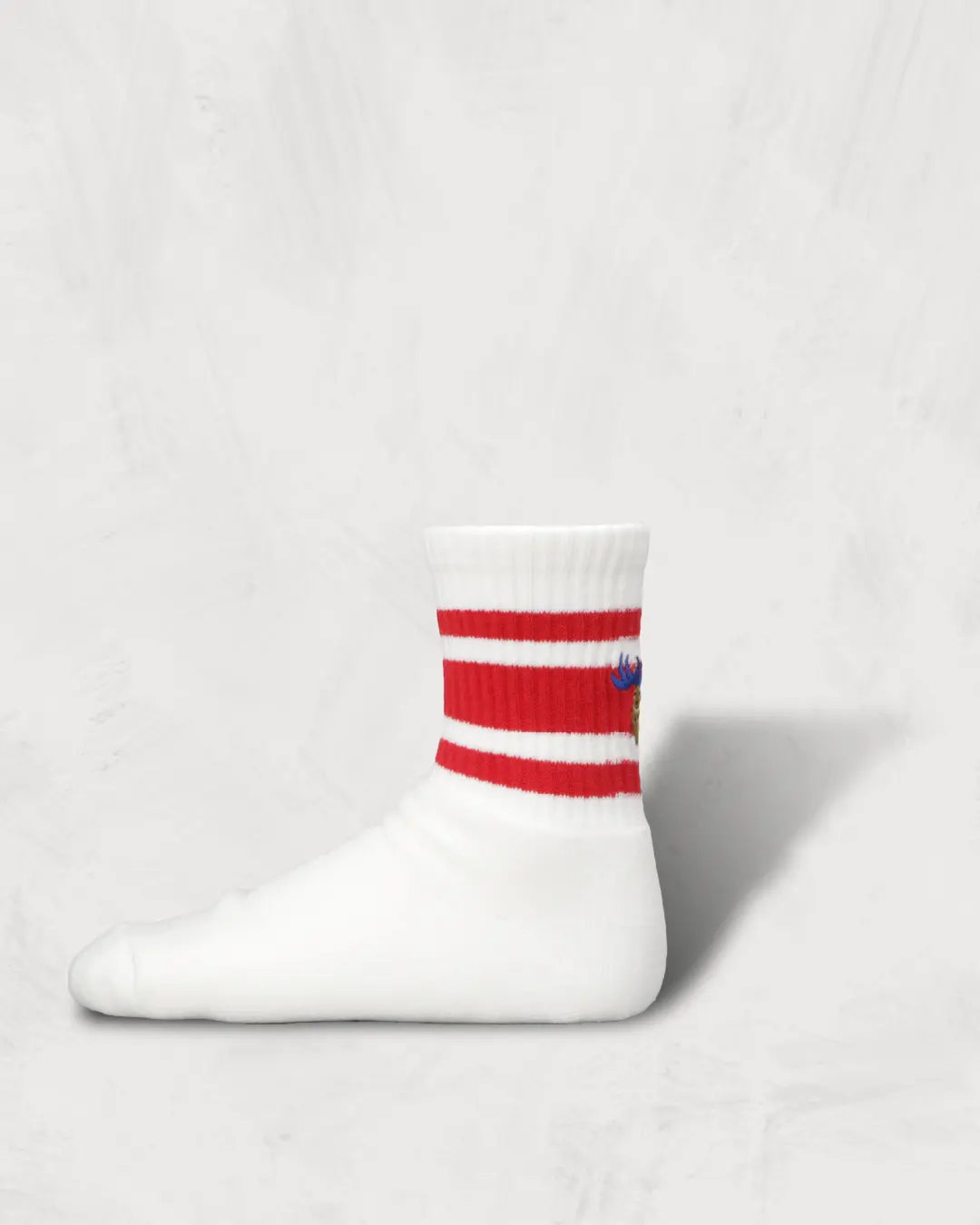 スケーターソックス刺繍-Skater Socks Embroidery Cryptids-CT-Red-Side
