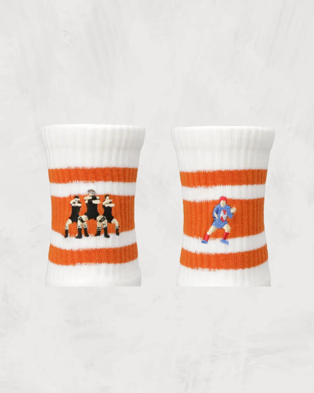 スケーターソックス刺繍-Skater_Socks_Embroidery_Rugby_RG-Orange-Back
