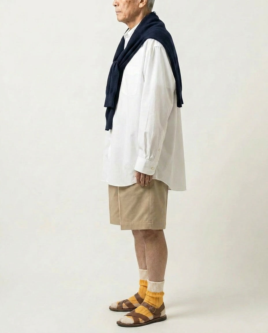 Low Gauge Ribbed Socks | Short Length | Two Tone