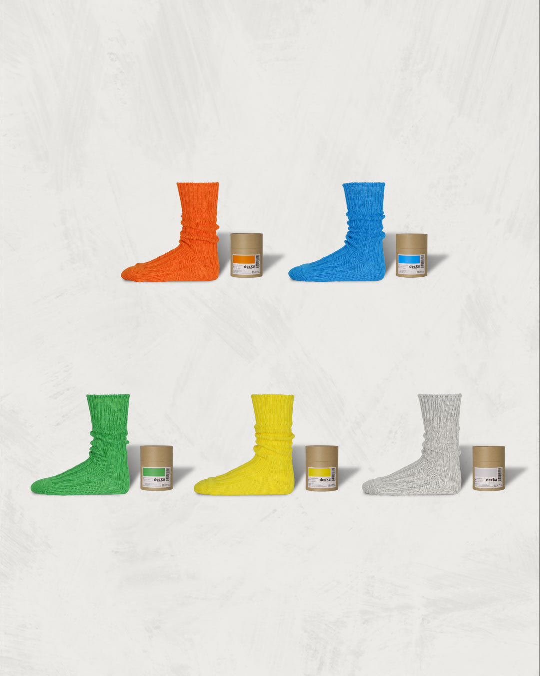 Cased Heavyweight Plain Socks -4th Collection-