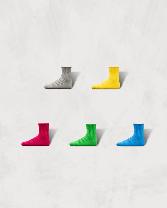 Low Gauge Rib Socks | Short Length | 3nd Collection