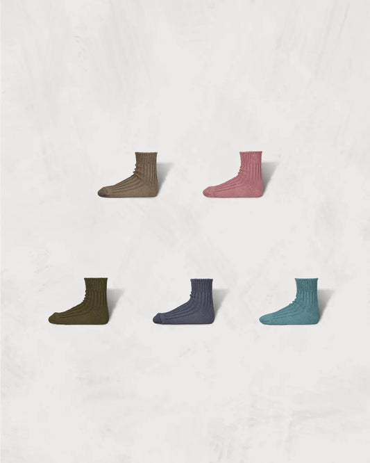 Low Gauge Rib Socks | Short Length | 2nd Collection