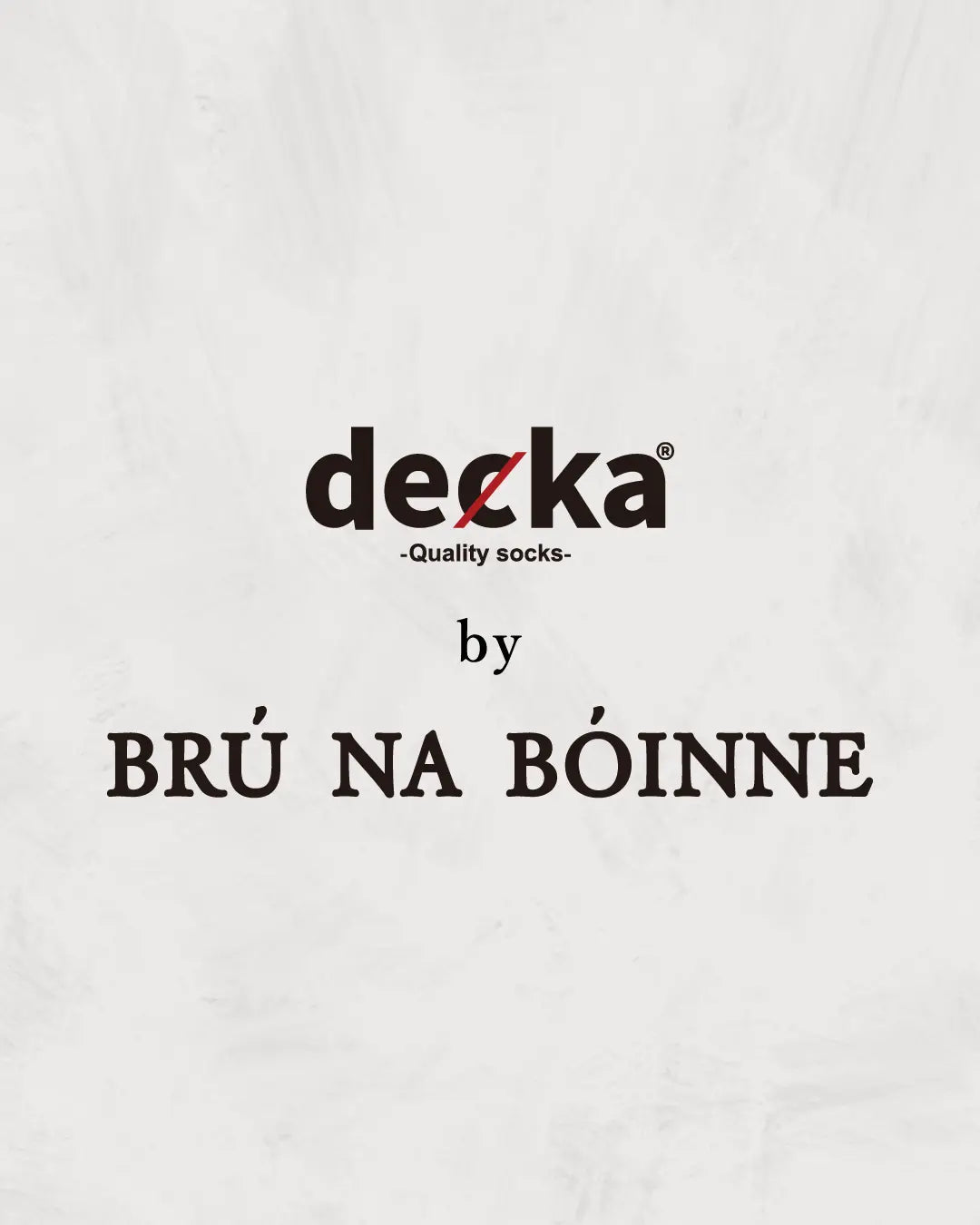 デカクォリティソックスバイブルーナボイン ロゴ-decka Quality socks by BRU NA BOINNE Logo
